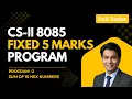 8085 Program Sum of 10 Hex Numbers 16-bit Result HSC Maharashtra Board CS-II 2026