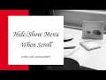 Navbar when Scroll using Javascript
