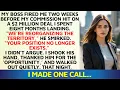 Download Lagu Mijn baas ontsloeg me voordat ik mijn commissie van $ 2 miljoen had bereikt, dus ik heb één telef...