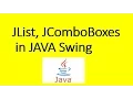 JList JComboBoxes in JAVA Swing