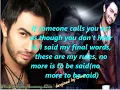Tamer Hosny_Yana Ya Mafesh with English Lyrics