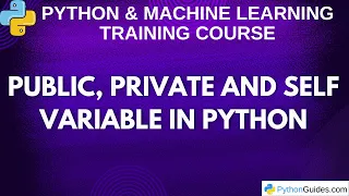 Public Private and Self variable in Python