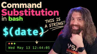 Command Substitution storing commands in variables in bash - Bash Scripting Course pt23