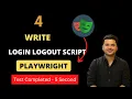 - How To Write Login Test In Playwright Interact With WebElement In Playwright