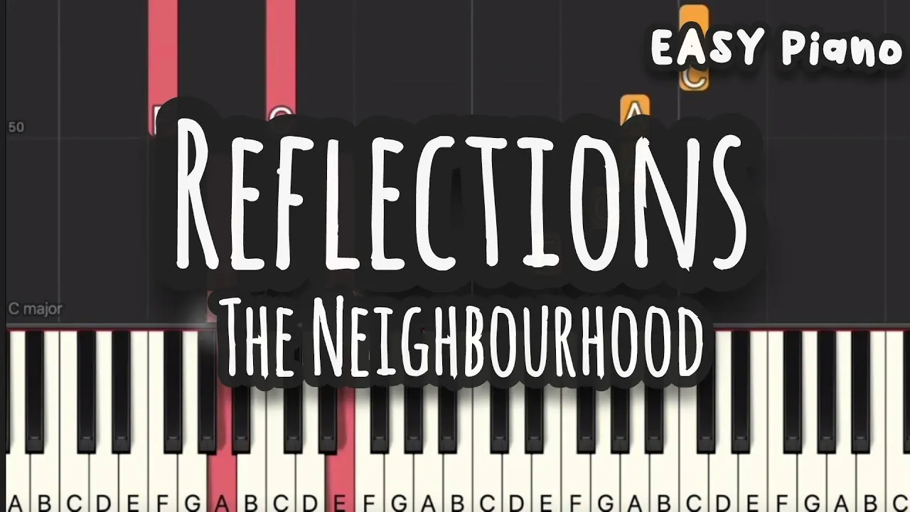 The Neighbourhood - Reflections (Easy Piano, Piano Tutorial) Sheet