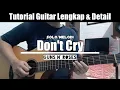 Download Lagu Tutorial Melodi Don't Cry - Guns n' Roses With Acousyic Guitar