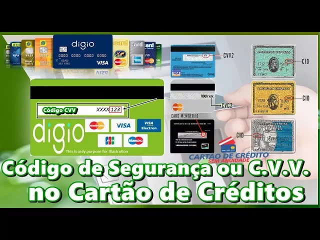 CÓDIGO DE SEGURANÇA OU C.V.V.NO CARTÃO DE CRÉDITOS