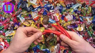 New A Lot Of Candy Sweets And Surprise Eggs For Kids Очень Много Конфет и Сладостей на Русском 