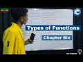 Types of Functions C Chapter Six