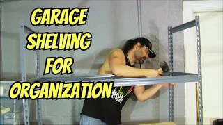 Assembling Heavy Duty Steel Garage Shelving DIY Garage Organization from Lowes