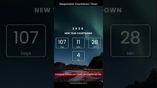 Responsive Countdown Timer using JS