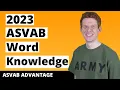 ASVAB Word Knowledge Practice Test 2023 40 Questions with Explained Answers