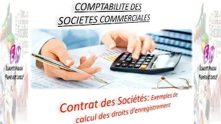 contrat de soci t exemple de calcul des droits denregistrement