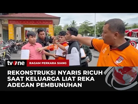 Rekonstruksi Kasus Pembunuhan yang Digelar di Polrestabes Palembang Nyaris Ricuh