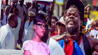 flash gade sak rive ariel ak rosemila nan akay gwo jounen 18me a lame dayiti defile devan blan