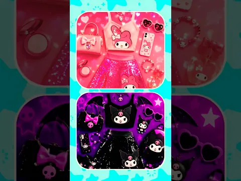 Purple vs Pink Kuromi 💜 Vs Mymelody🩷 Lisa Or Lena #pink #purple #tiktok #mymelody #kuromi #lisalena