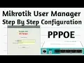 Mikrotik PPPOE User Manager Step By Step Configuration Tutorial 9