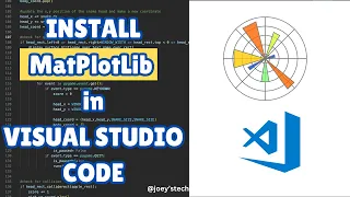 How to install matplotlib in Visual Studio Code