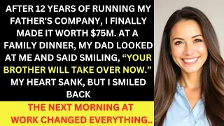 I Grew My Father’s Company To $75M, Then He Said Smiling “Your Brother Will Take Over Now”