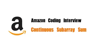 Amazon Coding Interview Question Leetcode 523 Continuous Subarray Sum