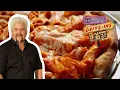 Guy Fieri Tries Baked Ziti PIZZA Diners Drive-Ins and Dives Food Network