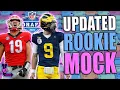 UPDATED DYNASTY ROOKIE MOCK DRAFT 4 ROUND The 2024 NFL DRAFT CHANGED EVERYTHING Fantasy Football