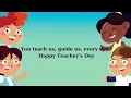 Happy Teacher's Day Song for Kids