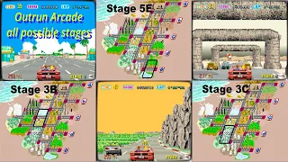 Outrun Arcade All 15 Stages 