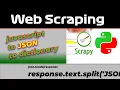 Python Code To Get JSON From Javascript And Load Into A Dictionary Web Scraping tutorial