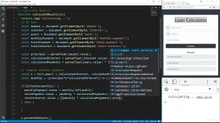 JavaScript Mini Project - Loan Calculator Part 2