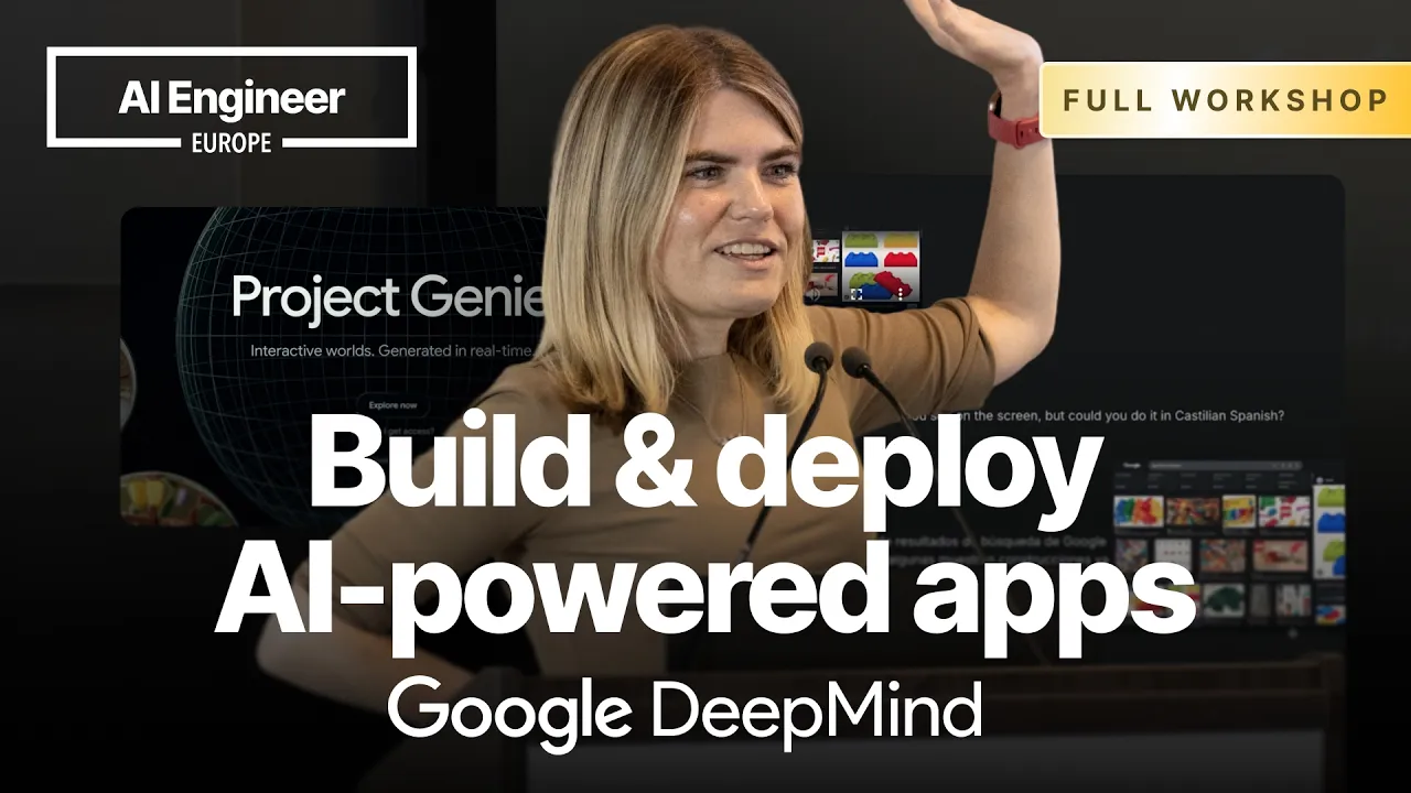 Build & deploy AI-powered apps — Paige Bailey, Google DeepMind: video thumbnail