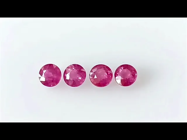Round Pinkish Red Ruby