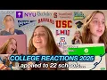 COLLEGE DECISION REACTIONS 2025 i m going to USC documenting the REAL college apps process