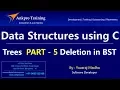 Data Structures using C Part 24 - Deletion in binary search trees c program