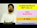 B Stairs Codeforces Round Div 2 CODEFORCES