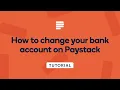 How to change your Paystack Settlement Bank Account