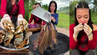 How to cook fried fish with salad yummy food recipe