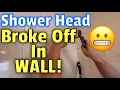 How To Remove A Broken Shower Arm - Shower Head Arm Stuck In The Wall