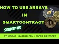 How to use Array in smart contract Solidity Array data structure Blockchain Ethereum