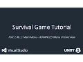 Unity 5 Survival Tutorial 1 4b 1 Overview of ADVANCED menu