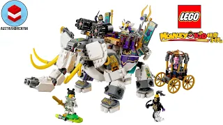 LEGO Monkie Kid 80043 Yellow Tusk Elephant - LEGO Speed Build Review