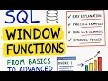 SQL Window Functions Full Course 2026 ROW - NUMBER RANK DENSE