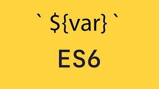 JavaScript ES6 - String literals