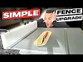 Table Saw Fence Upgrade DeWalt DWE7491RS Table Saw