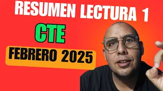 RESUMEN Primera lectura del CTE Quinta sesión ordinaria de Consejo Técnico Escolar Febrero 2025