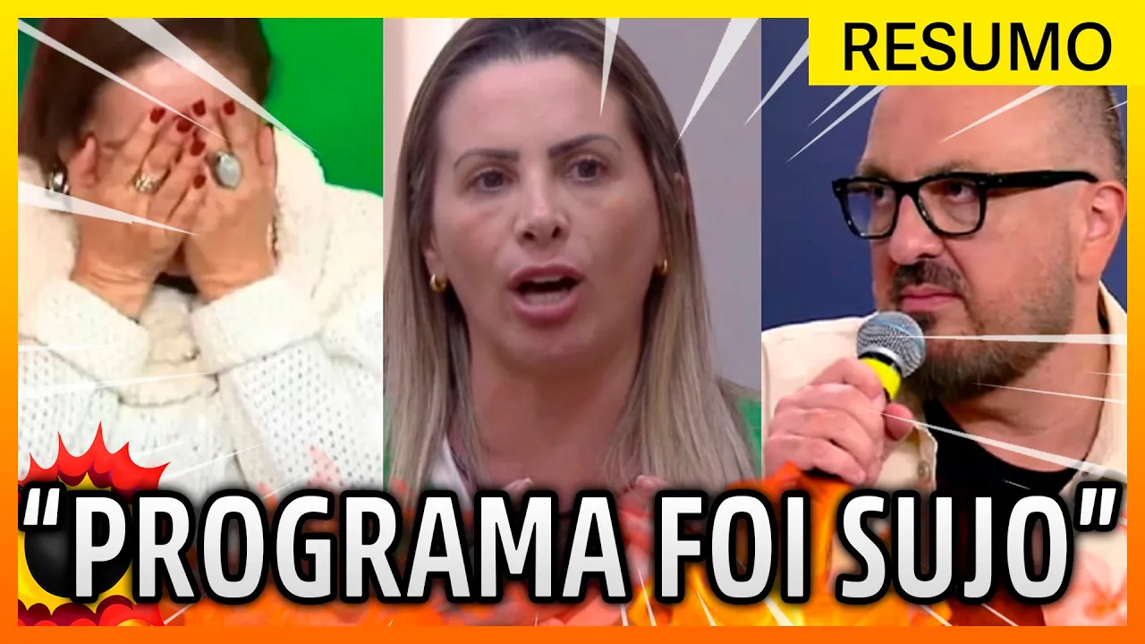 ????Sônia Abrão passa sufoco com apresentador "Queria me bater" Faby acaba com produção e+