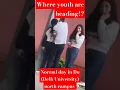 Lagu Du campus kissing couple viral video || #delhiuniversity #delhi #kiss #shorts
