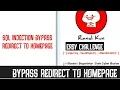 SQL INJECTION BYPASS REDIRECT TO HAMEPAGE PART 1 WCI Team