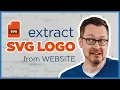 Extract an SVG Logo from Website Source Code