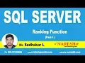 Ranking Function Part-1 MSSQL Training Mr Sudhakar L